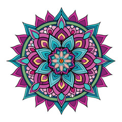 mandala vector art on white background