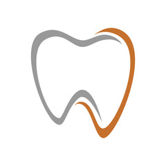 Tooth with initial letter J logo design vector illustration template art icon for dental