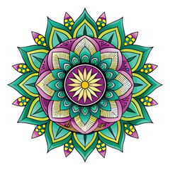 mandala vector art on white background
