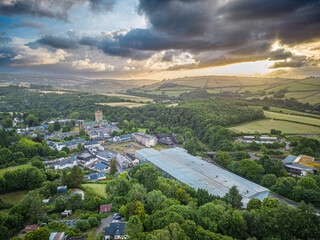 Aerial view of Buckfast Abbey, Buckfast, Devon