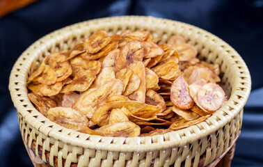 Crispy Banana Chips - fried or baked sliced banana