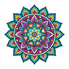 mandala vector art on white background