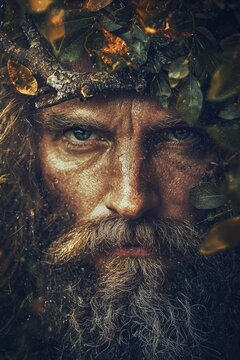 Ancient Celtic mythological god Cormac.