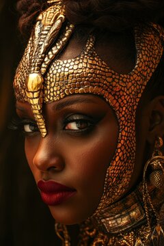 Ancient African mythological goddess Mami Wata.