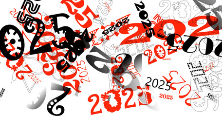 nowy rok, 2025, 2024 © Marek