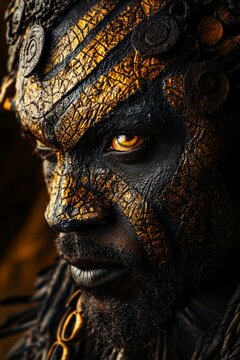 Ancient African mythological god Bunjil.