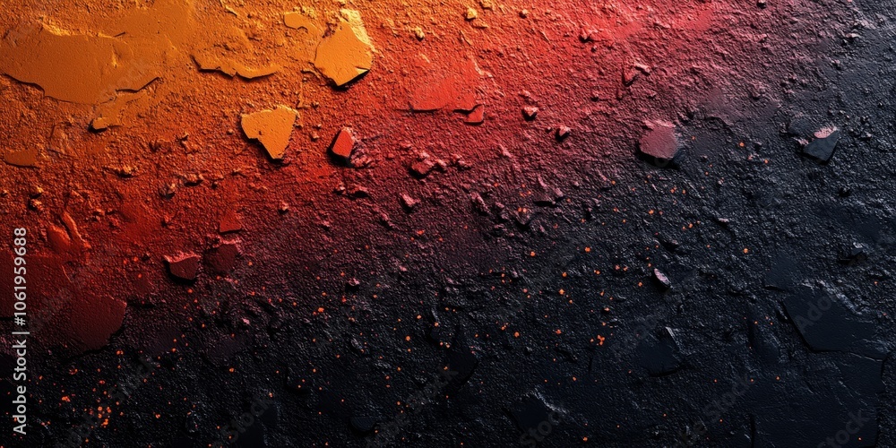 Poster orange red black color gradient background grainy texture effect web banner header poster design cop