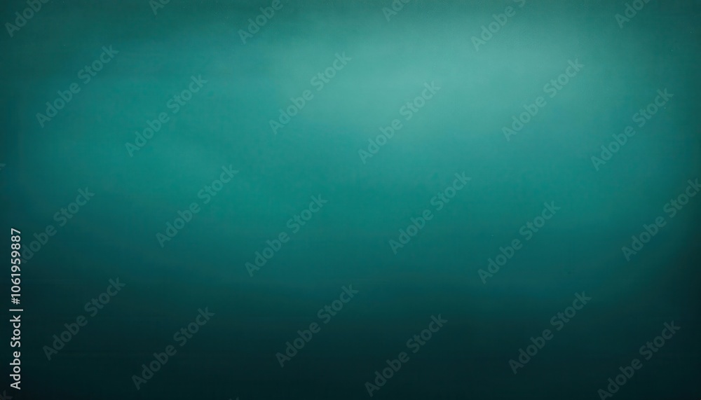 Poster abstract oceanic depths background. mysterious teal green gradient texture with soft haze effect, id