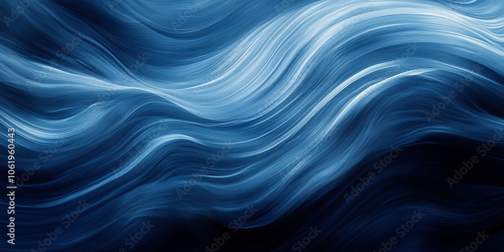 Poster dark blue grain texture background, large banner web page header abstract noise effect design, gener