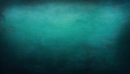 Fototapeta premium Abstract Oceanic Depths Background. Mysterious Teal Green Gradient Texture with Soft Haze Effect, Ideal for Calming Nature Inspired Designs, Meditation Themes, or Underwater Visual Concepts