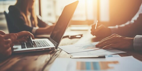 business formal meeting conference discussion with coworker shareholder or client concentrate private ideas created by ai