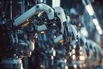 Fototapeta premium Industrial Robot Arm Close Up