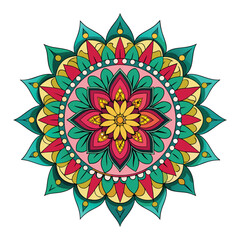 mandala vector art on white background