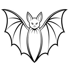 Bat Silhouette vector art illustration