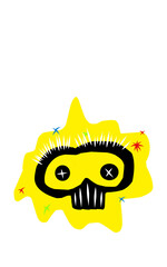 Cartoon caracter and desain abstract,funny,cute,and colorfull