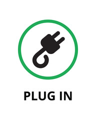Plug In Sign Design for Electrical Outlets and Charging Stations
