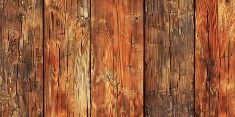 Fototapeta premium Detailed close-up of orange wood wallpaper showcasing vibrant grain patterns and warm natural tones.