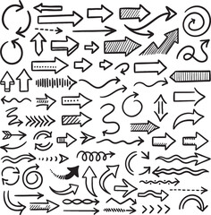 hand drawn arrow journalling vectors fun