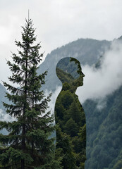 fog over the mountains