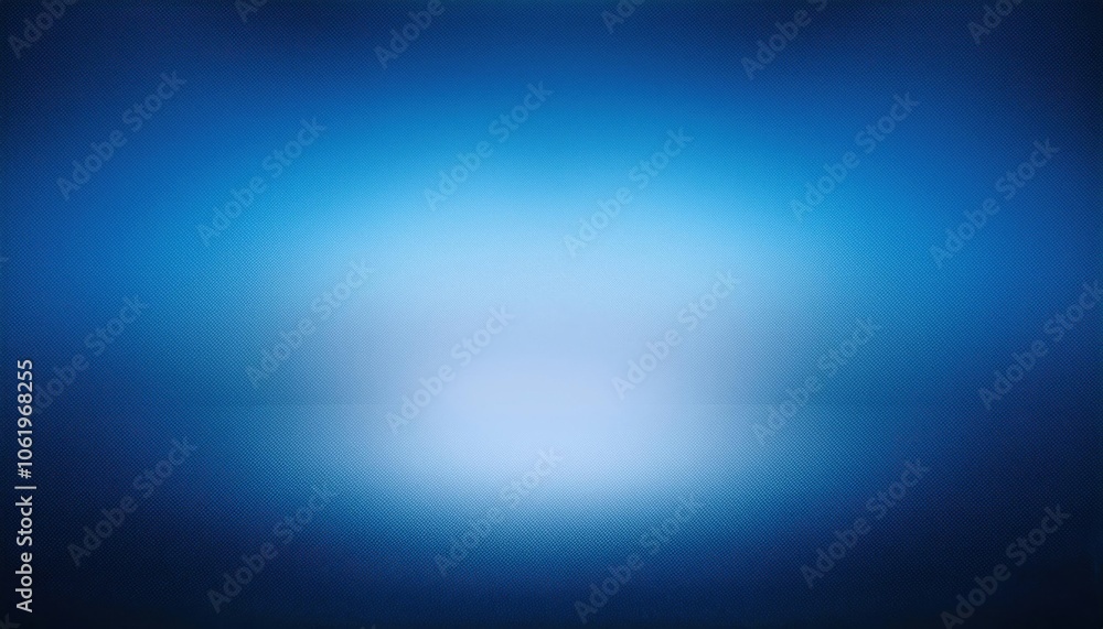Poster abstract gradient background with soft blue and white glow, symbolizing calmness, serenity, and mini