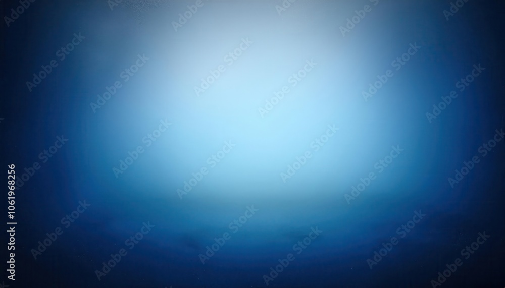 Poster abstract gradient background with soft blue and white glow, symbolizing calmness, serenity, and mini