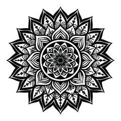 mandala vector art on white background