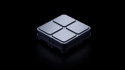 High-Resolution View of Circuit Pathways on Motherboard