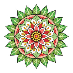 mandala vector art on white background