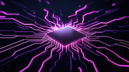 Dynamic Circuit Board with Radiant Lines