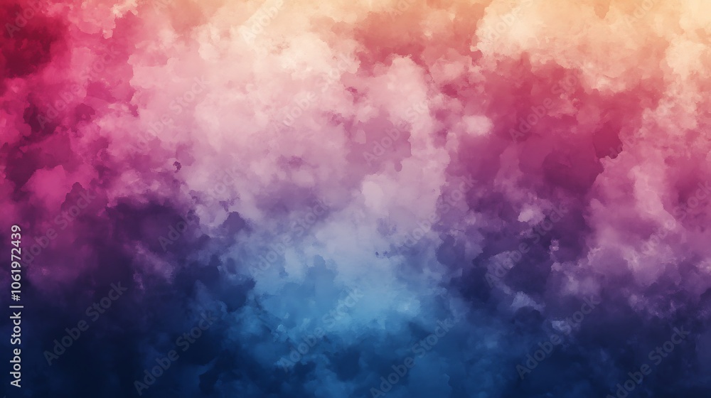 Poster realistic abstract watercolor image with colorful flowing textures image