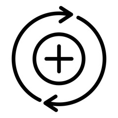 Obraz premium feedback outline icon