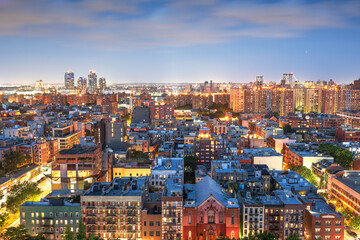 New York, New York, USA overlooking the Lower East Side