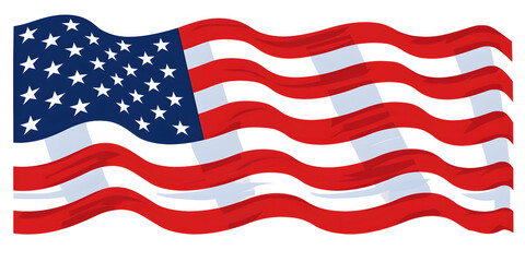 Frames of American flag with ripple effect symbolize patriotism and national pride, ideal for patriotic projects like banners, celebrations, and highlighting freedom and heritage
