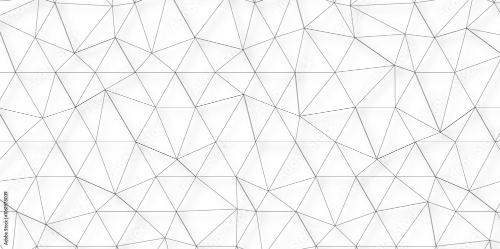 Poster Abstract low poly geometric triangle grid background. Mockup isolated on white background. Retro of geometric shapes. Stock vector technology graphic web design wallpaper template, vector illustration