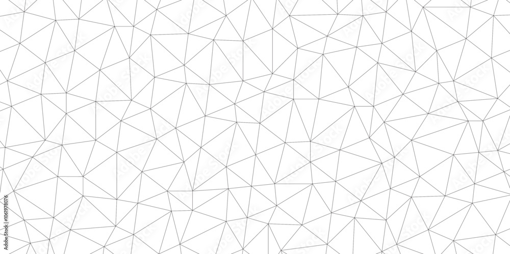 Poster Abstract low poly geometric triangle grid background. Mockup isolated on white background. Retro of geometric shapes. Stock vector technology graphic web design wallpaper template, vector illustration