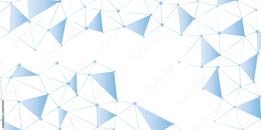 Aufkleber Abstract geometric polygonal background shape pattern and molecular design  Network connection structure. Communication and web concept digital net web line Big data visualization, vector illustration