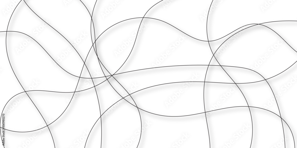 Leinwandbilder white abstract background with black diagonal lines and shadows. modern random pattern line stroke t