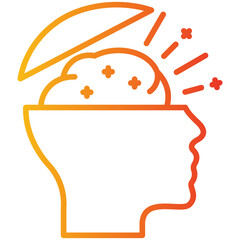 Fototapeta premium Open Mind Icon