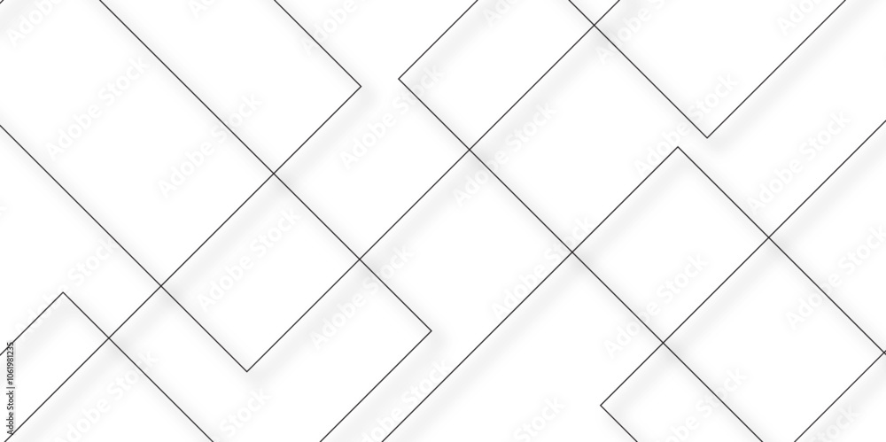 Poster Abstract background grey square stock line background. abstract artistic of geometric background dark shadows abstract seamless vector pattern. Minimal style website banner, decoration Vector.	