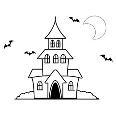 haunted-house-vector-art-illustration