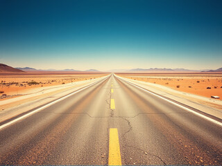 Fototapeta premium highway in desert