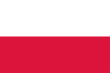 Poland. Flag of the Republic of Poland. Vector