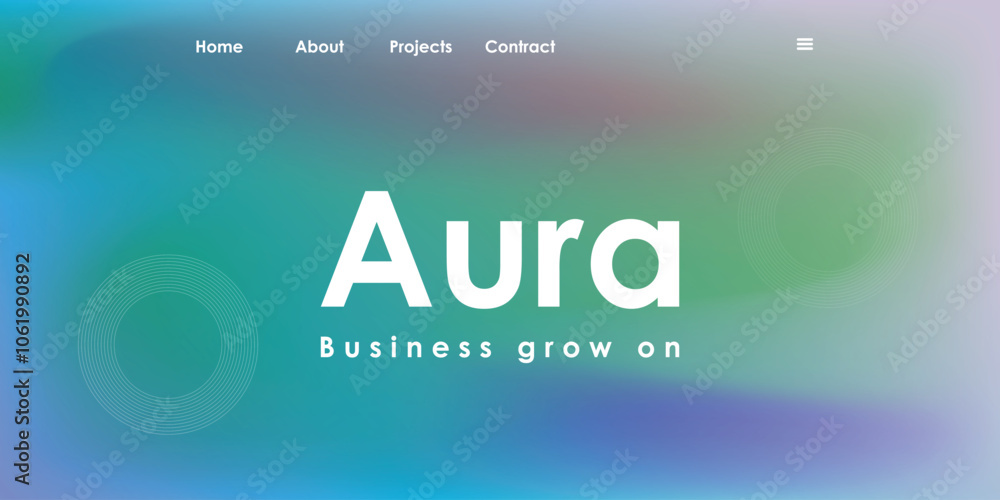 Poster abstract gradient soft landing page background. modern landing page template. vibrant gradient backg