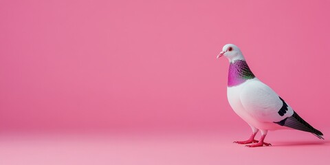 Fototapeta premium Vibrant Urban Wildlife: A Bird's Haven in the Cityscape