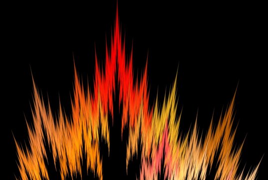 Computer generated fractal pattern and shape
