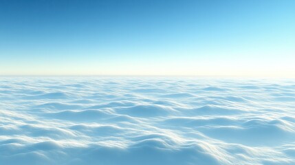 A serene view of soft, fluffy clouds under a clear blue sky, evoking tranquility and openness.