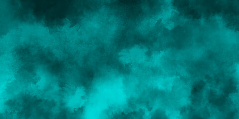 Obraz premium abstract cloud and vapor texture background. Black and blue smoke aquarelle smudge illustration smooth grungy smokey light pastel colors ink glow. Teal color powder explosion . 