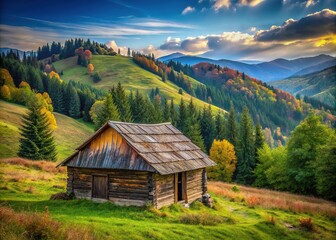 Abandoned Hut in the Apuseni Mountains, Romania - Rule of Thirds Photography
