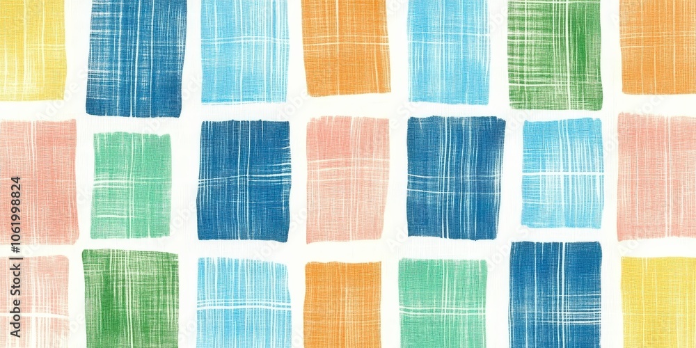 Poster Colorful Abstract Square Patterns for Design Projects