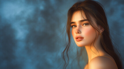 Captivating Portrait of a Woman in Low Light